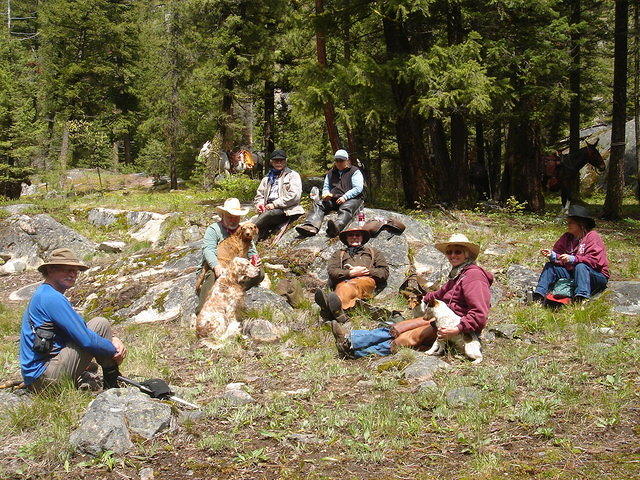 National Trails Day Blodgett Canyon-lunch at the falls