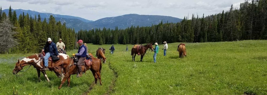 BCHMT-Horsemen-at-a-stop | Back Country Horsemen of Montana