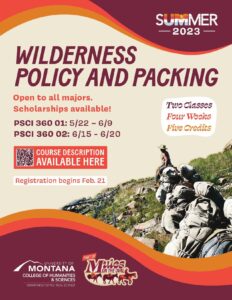 Wilderness Policy and Packing
